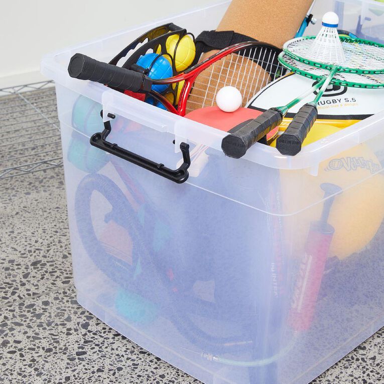 Living & Co Rolling Organiser 110L Clear