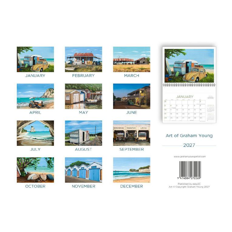 Easy2C 2027 Art of Graham Calendar