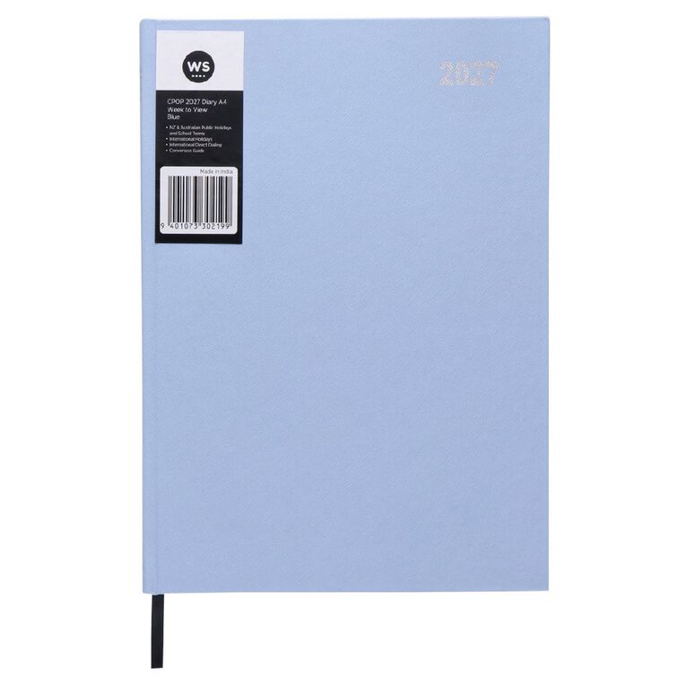 WS Colour Pop 2027 Diary A4 Week to View Blue
