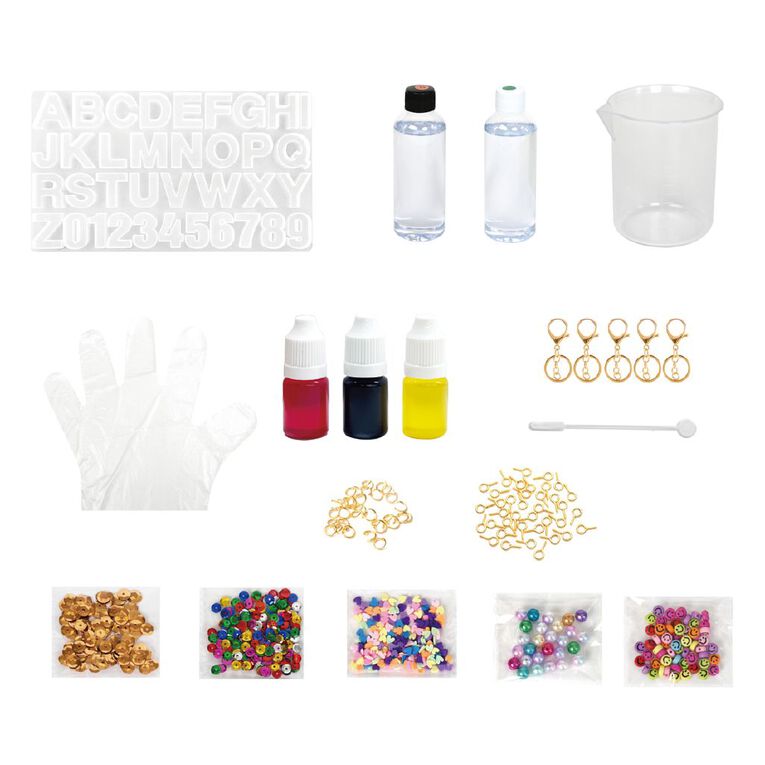 Uniti Alphabet Resin Key Chain