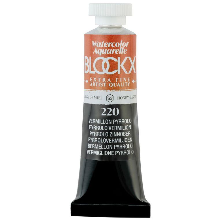BLOCKX Watercolour Tube 15ml S3 220 Pyrrolo Vermilion