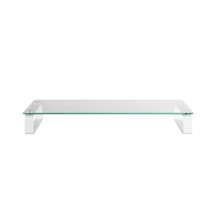 Bracom Universal Tabletop Monitor Riser Glass Top