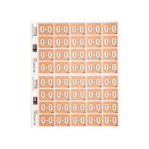 Filecorp Coloured Labels Q Orange Mid