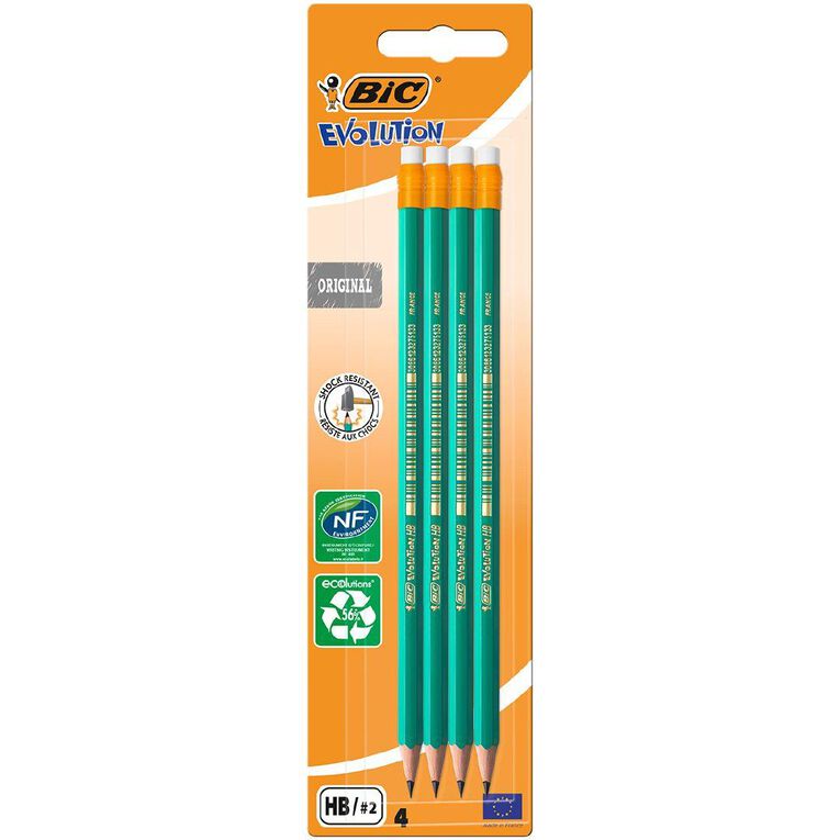 Bic Evolution HB #2 Pencil 4 Pack