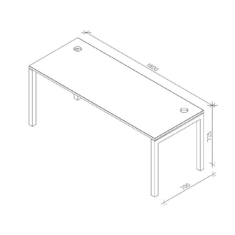 Zealand Quattro Desk 1800 x 700 Coronet Beech