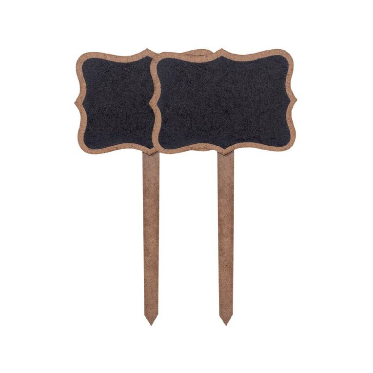 Mini Chalkboard Tabletop SignPlanter Stick Braces W 3.25 X H6