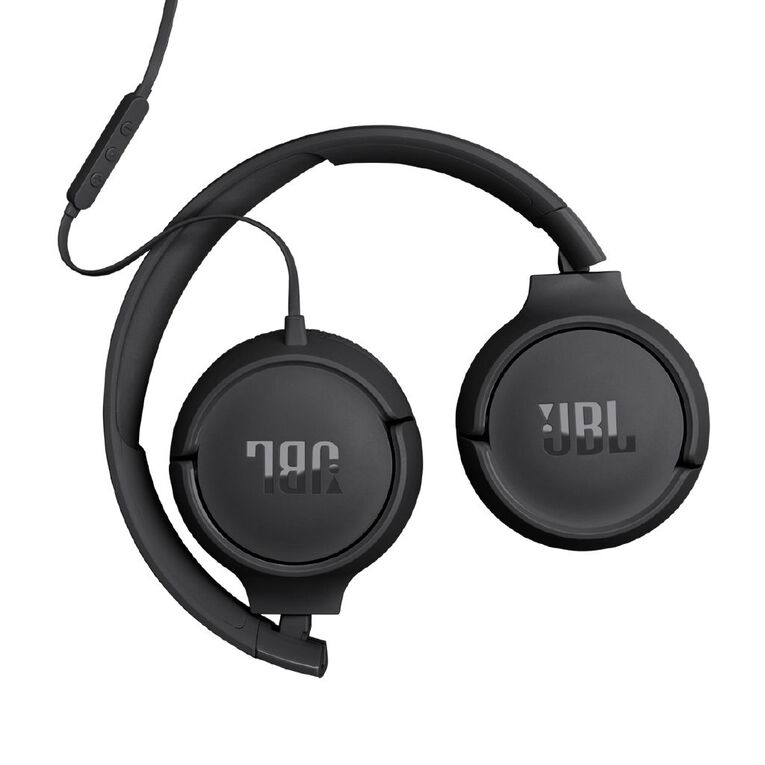 JBL Tune 520C USB-C Wired On-Ear Headphones Black