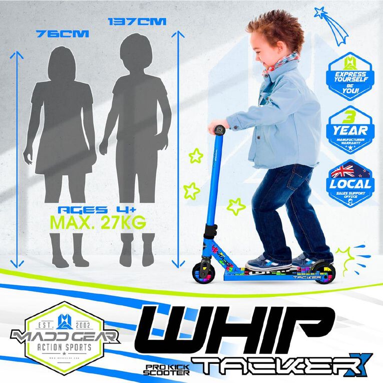 MADD Gear Whip Tacker-X Scooter Block Blue