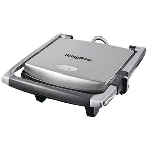 Living & Co Sandwich Press 4 Slice Stainless Steel