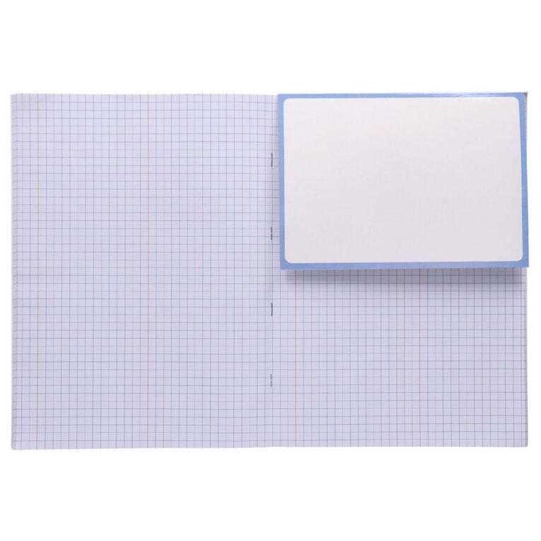 WS Maths 3 Toru 7mm Quad 32 Leaf with Margins Blue
