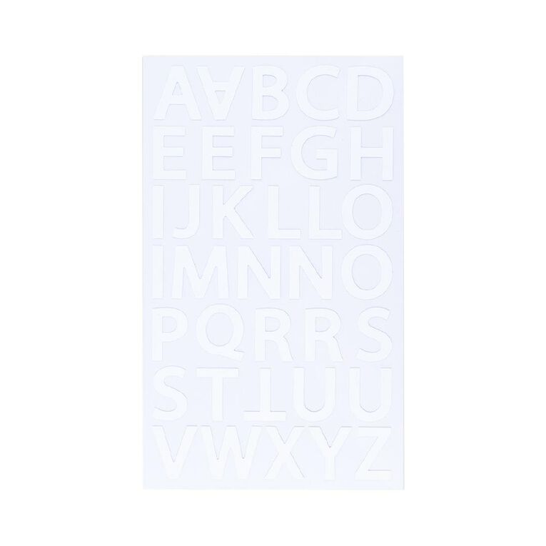 Uniti Foil Alpha Stickers White White
