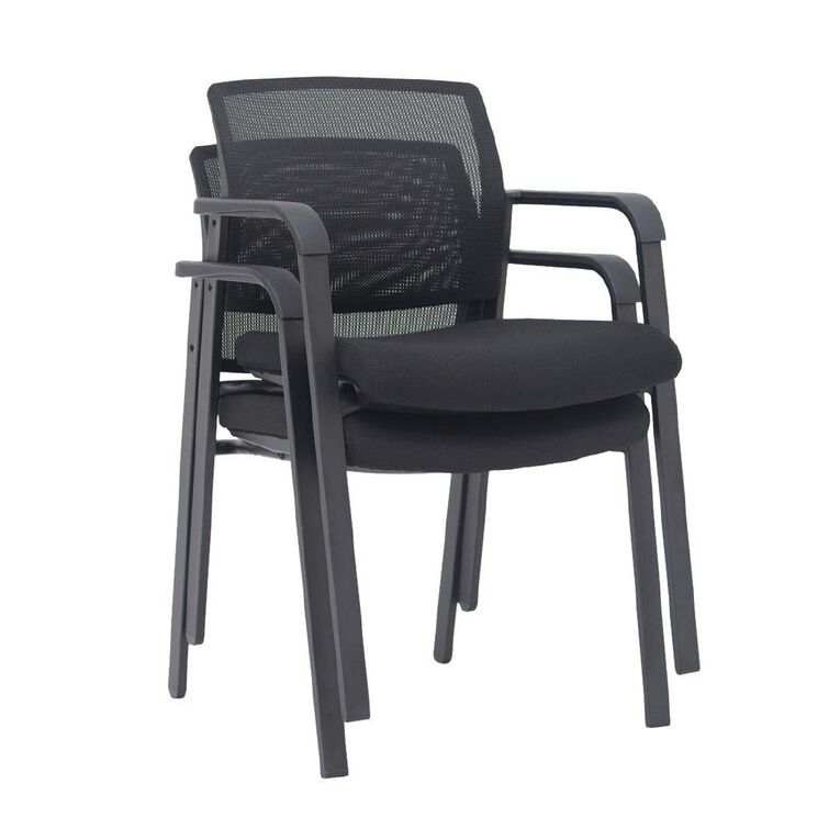 Knight Ozone Chair Black Frame Black Fabric