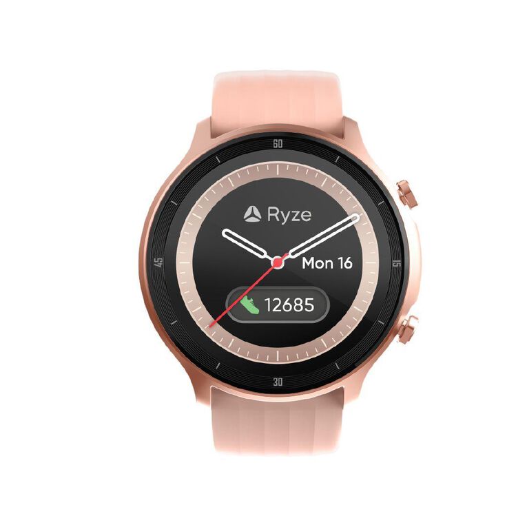 Ryze Flex Smart Watch Pink + White