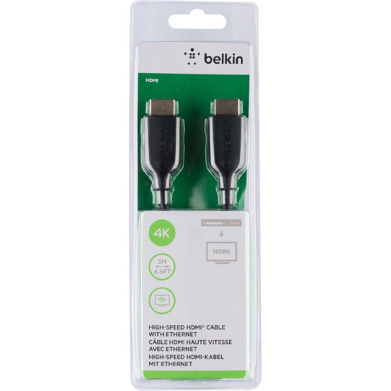 Belkin High Speed HDMI Cable with Ethernet 4k/ Ultra HD 2M