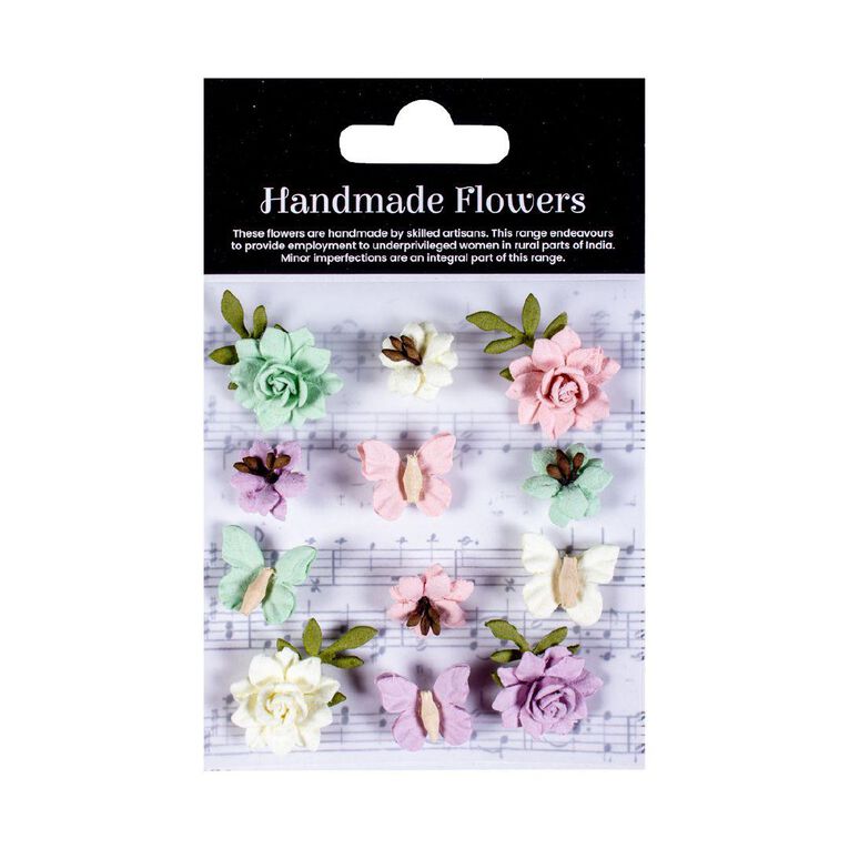Uniti Craft Adults Handmade Flowers Cloria 12pc Multicoloured
