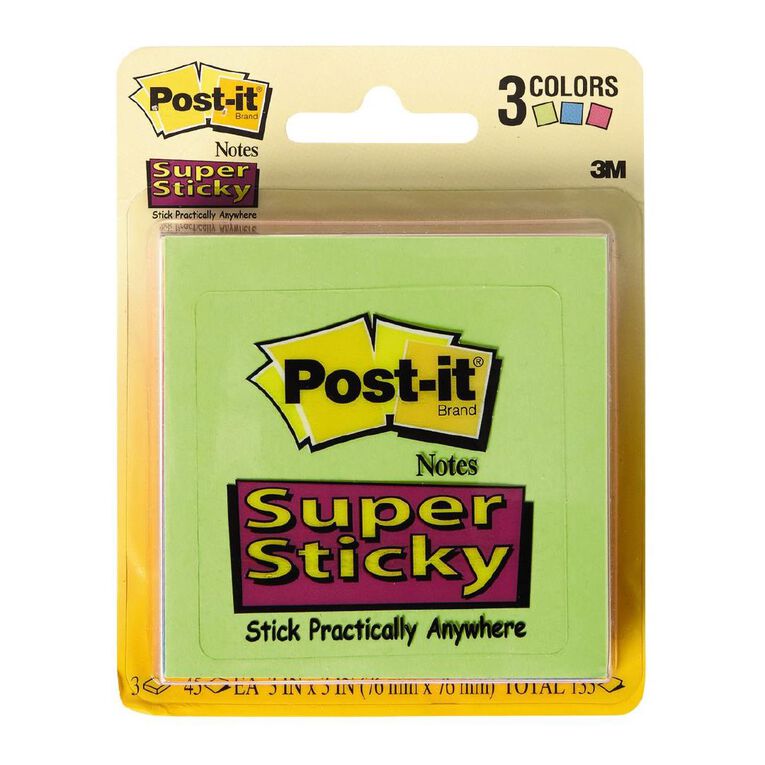 Post-It Super Sticky 3321-SSAU Multi-Coloured
