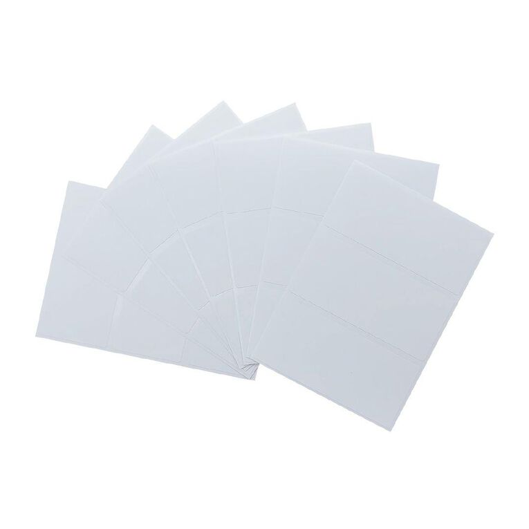 WS Rectangle Handwritable Stickers 21 Labels 76mm X 34mm