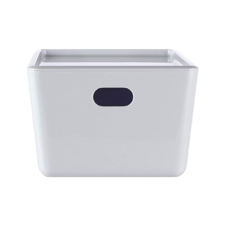 Living & Co Lisse Lidded Organiser White 4L