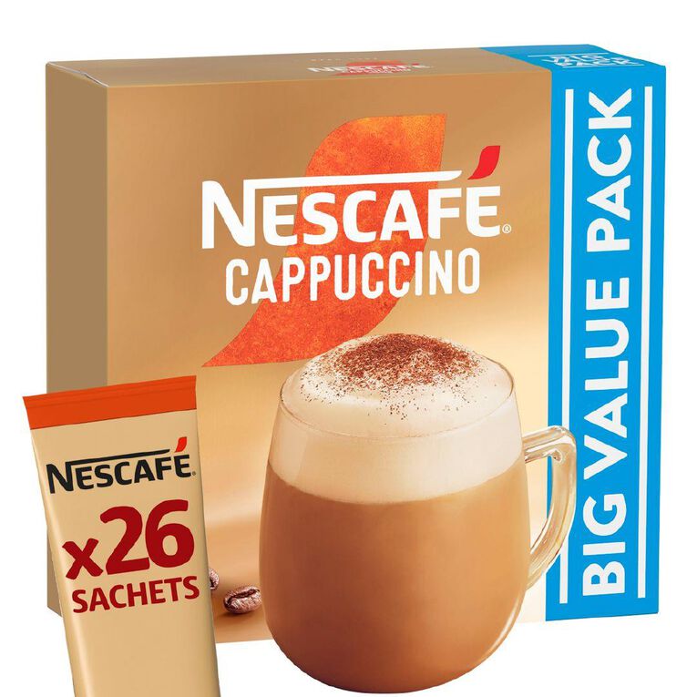 Nescafe Coffee Sachets Cappuccino 26 Pack