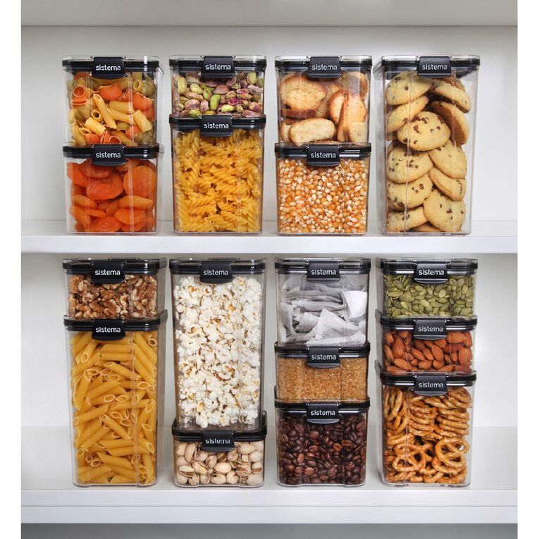 Sistema Ultra Tritan Canister Square Black 2.75L