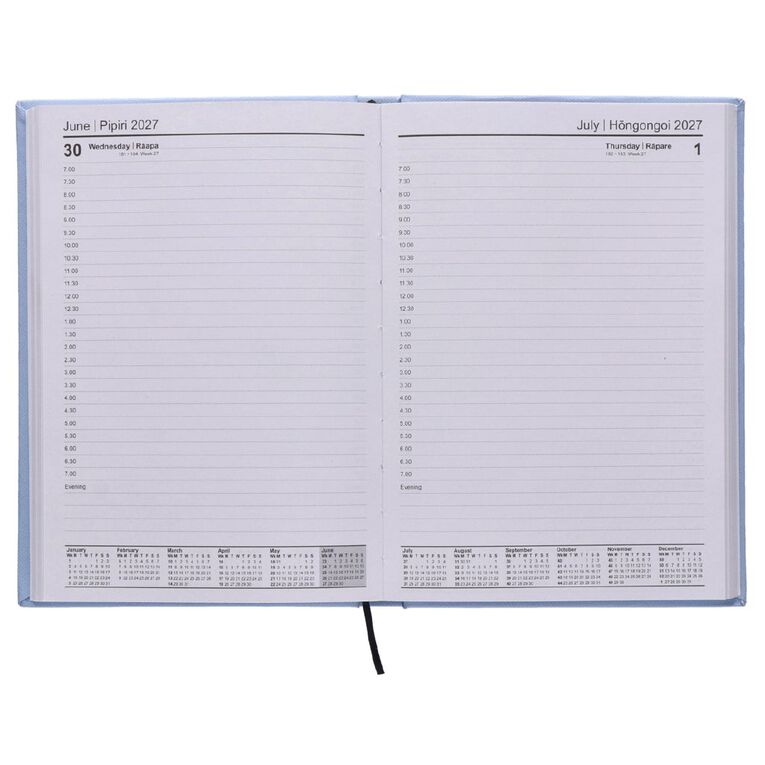 WS Colour Pop 2027 Diary A5 Day to Page Blue