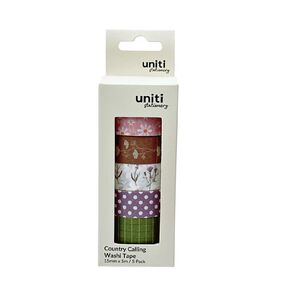 Uniti Stationery Country Calling Washi Tape 5 Pack