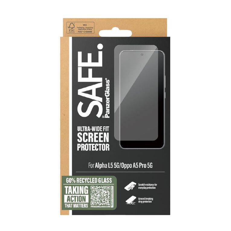 PanzerGlass SAFE by Panzer Screen Protector For Oppo A5 Pro 5G