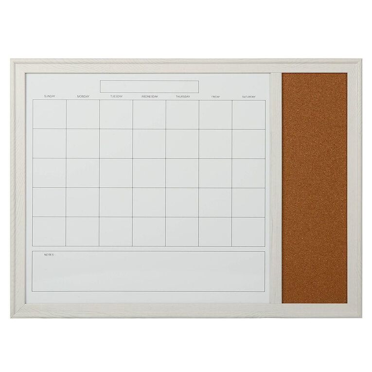 WS Whiteboard Monthly Planner Cork Combo