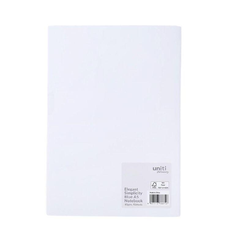 Uniti Stationery Elegant Simplicity A5 Notebook