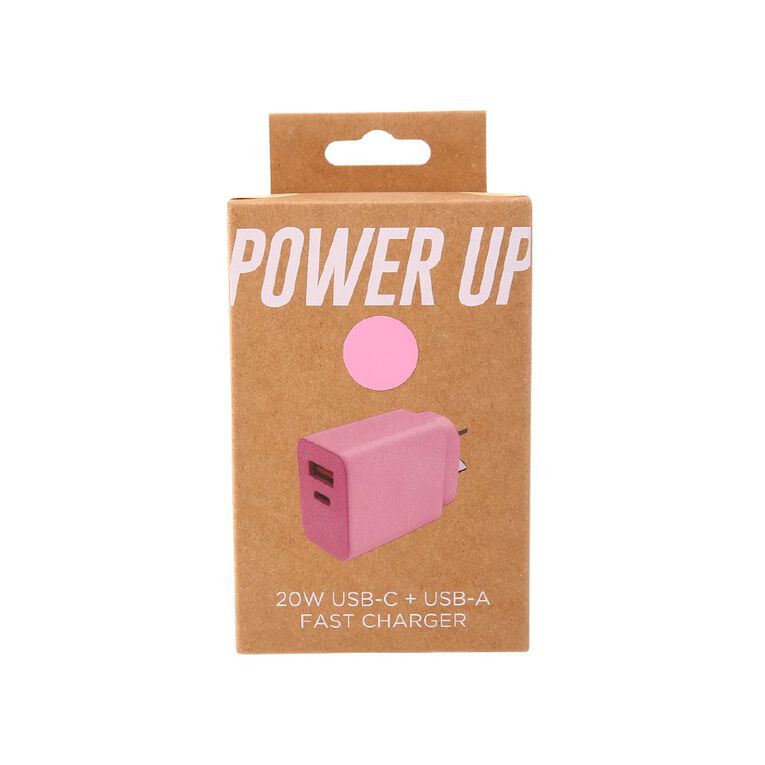 Lifestyles PD 20W USB-C Wall Charger Pink