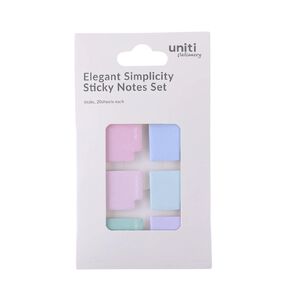 Uniti Stationery Elegant Simplicity Sticky Notes Set