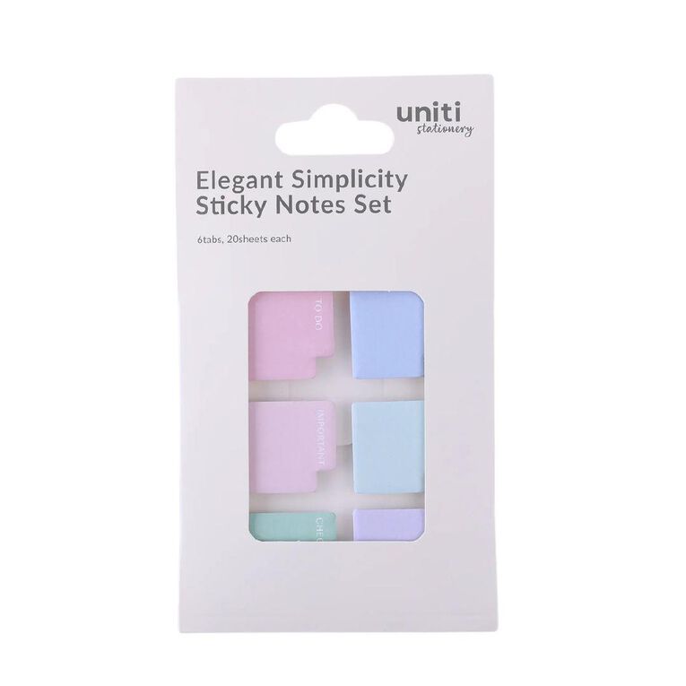 Uniti Stationery Elegant Simplicity Sticky Notes Set