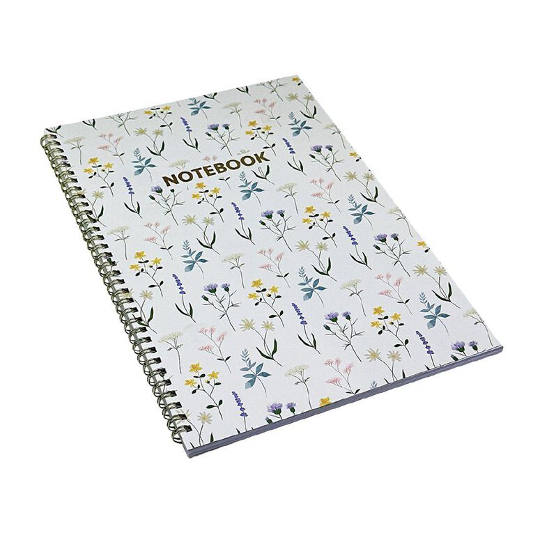 Uniti Stationery Country Calling Sprial Flowers A4 Notebook