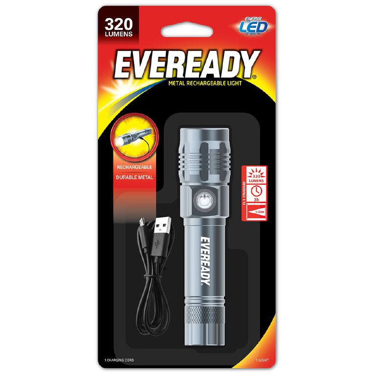 Eveready Recharge Metal Light 300 Lumens