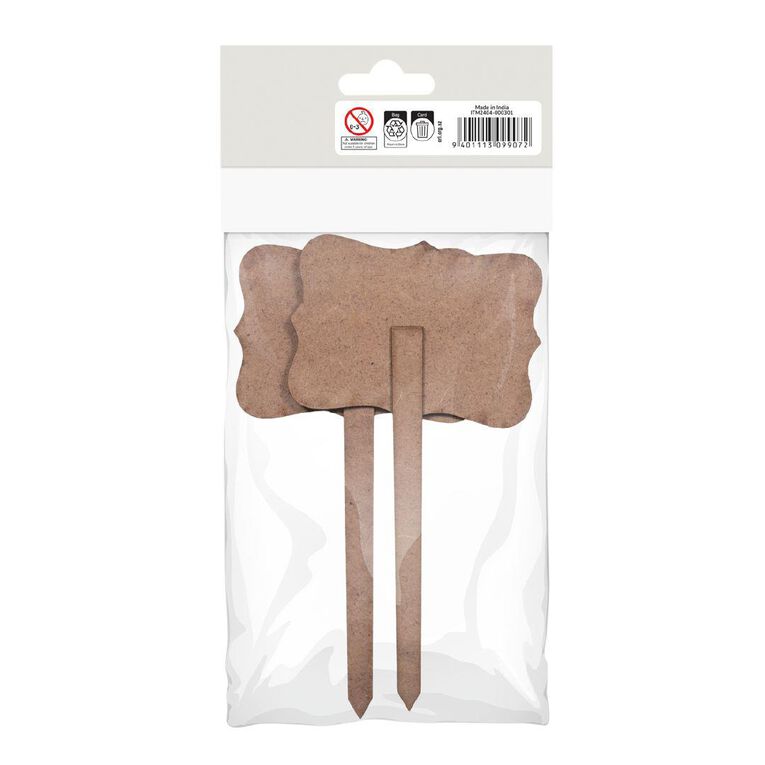 Mini Chalkboard Tabletop SignPlanter Stick Braces W 3.25 X H6