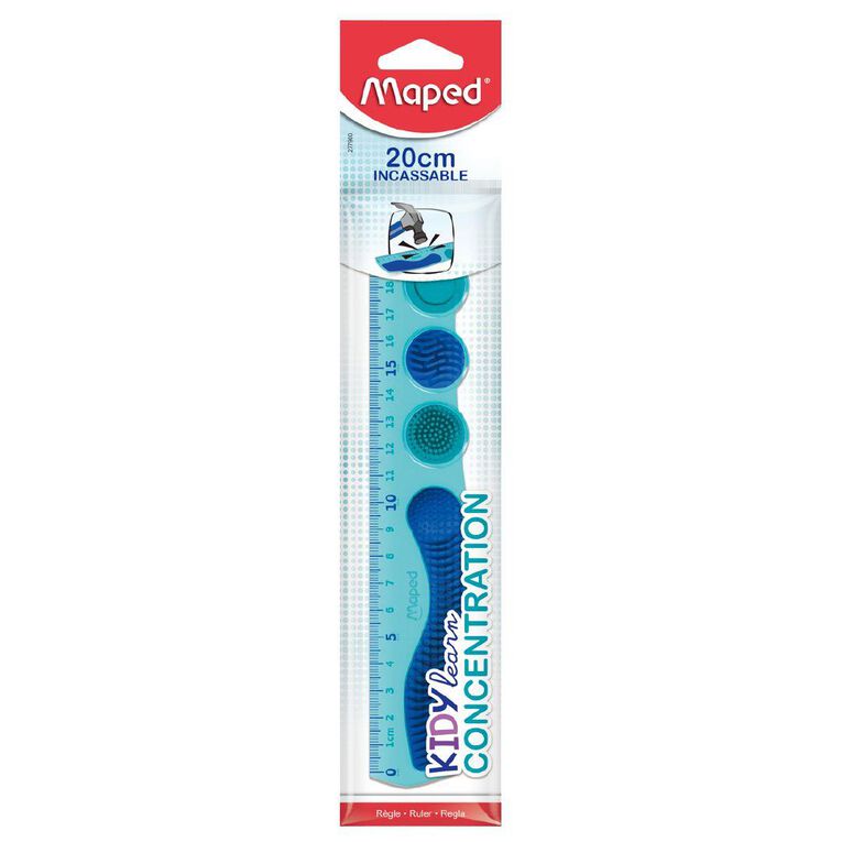 Maped Kidy Learn Concentration Ruler 20cm Blue