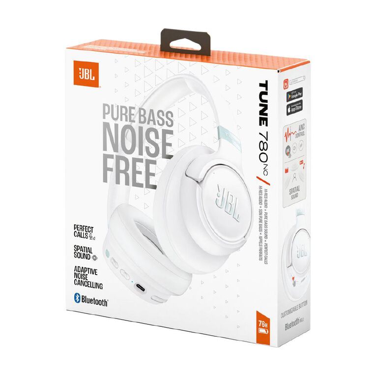 JBL Tune 780NC Wireless Over-Ear Noise Cancelling Headphone White