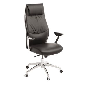 Eden Domain Highback Leather Executive Chair Black