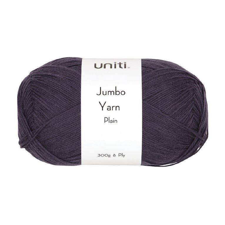 Uniti 8-ply Jumbo Yarn Charcoal 300g Charcoal/Grey