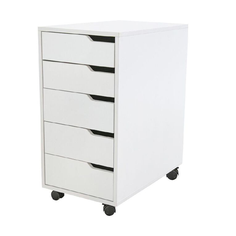 Living & Co Hael 5 Drawer Unit White