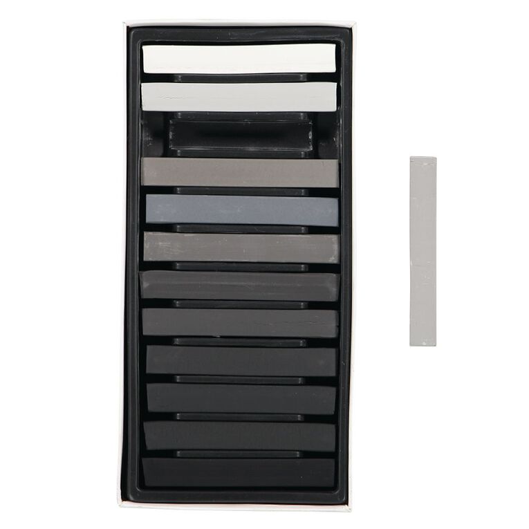 Reeves Soft Pastels Grey 12 Pack Grey Mid