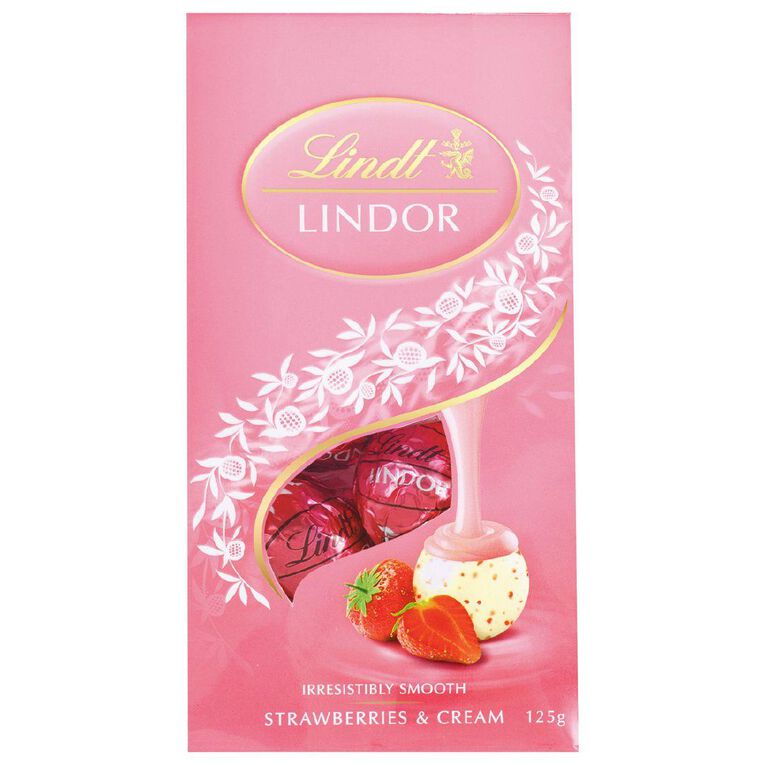 Lindt Strawberries & Cream Bag 125g