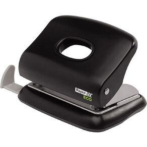 Rapid Eco Recycled 2 Hole Punch Black 20 Sheets