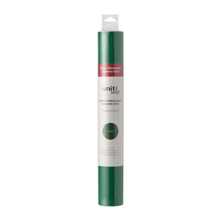 Uniti Craft Glossy Permanent Vinyl 30.5Cm X 50Cm Green