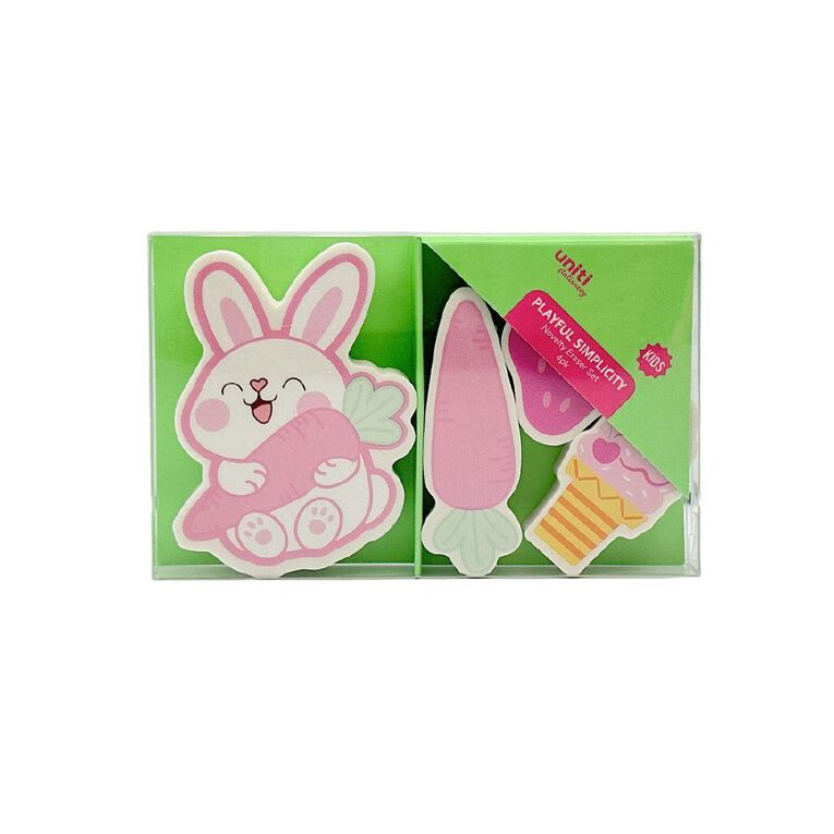 Uniti Kids Playful Simplicity Novelty Eraser Set