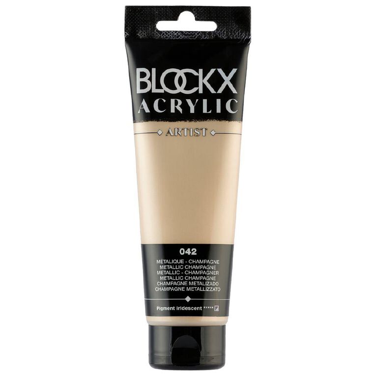 BLOCKX Acrylic Tube Metallic Champagne 120ml