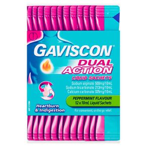 Gaviscon Dual Action Liquid Sachet 10ml