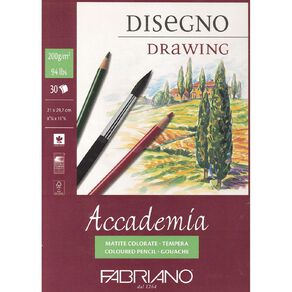 Fabriano Accademia Drawing Pad 200gsm 30 Sheets A4