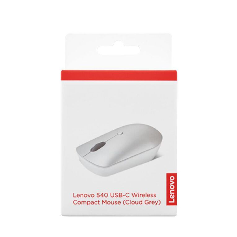 Lenovo 540 USB-C Wireless Compact Mouse Cloud Grey