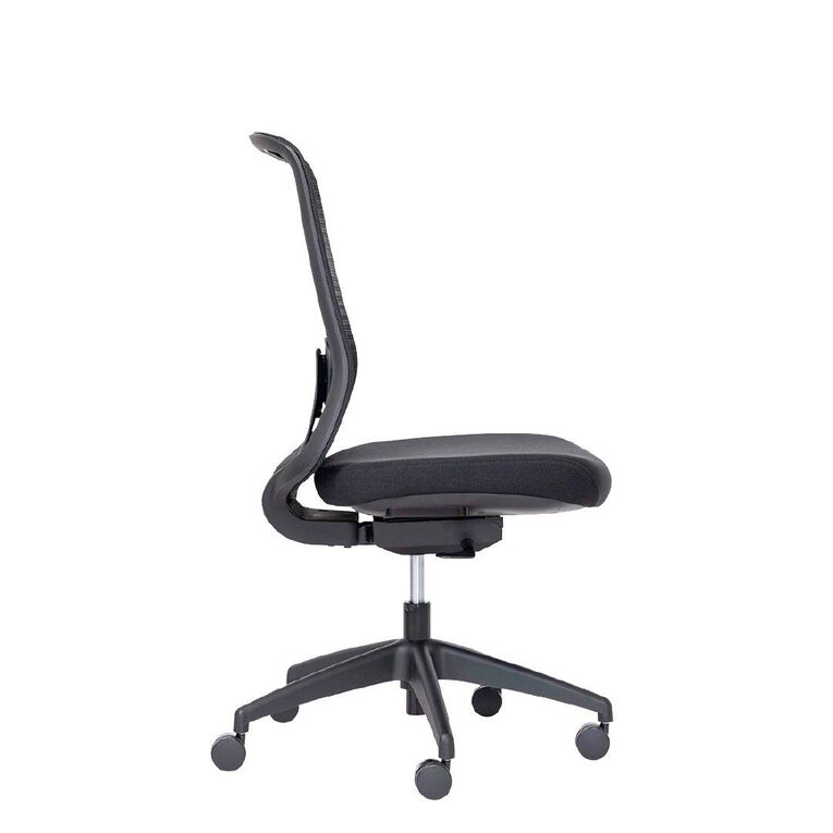 Buro Seating Elan Chair Lumbar Black Mesh Seat Slide